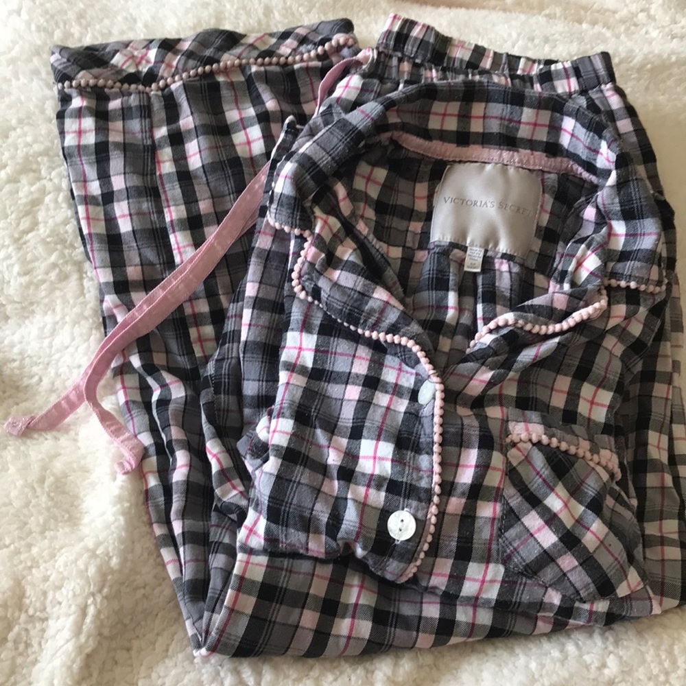 VS flannel plaid pajama set- Size SP